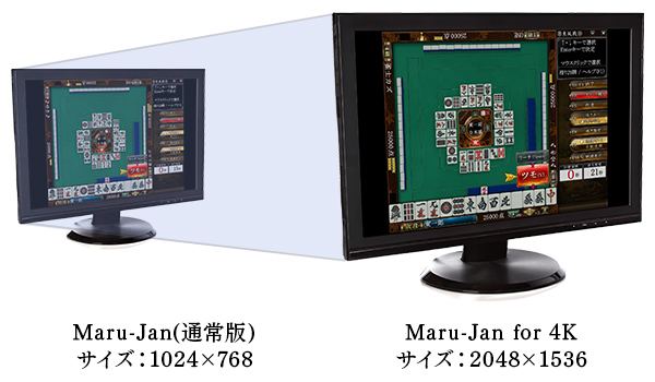 Maru-Jan(通常版)とMaru-Jan for 4K