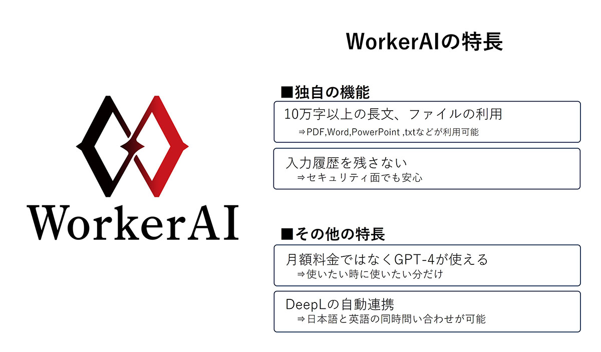 WorkerAIの特徴